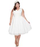 Unique Vintage - Plus Size Marseille Tea Length Dress