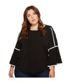 Calvin Klein Plus - Plus Size Bell Sleeve Top With Tipping
