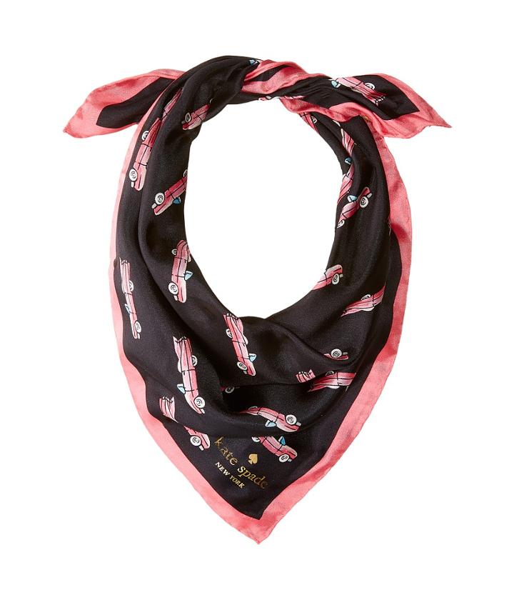 Kate Spade New York - Hot Rod Silk Bandana Scarf