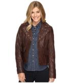 Stetson - Crinkled Leather Jacket W/ Nailheads