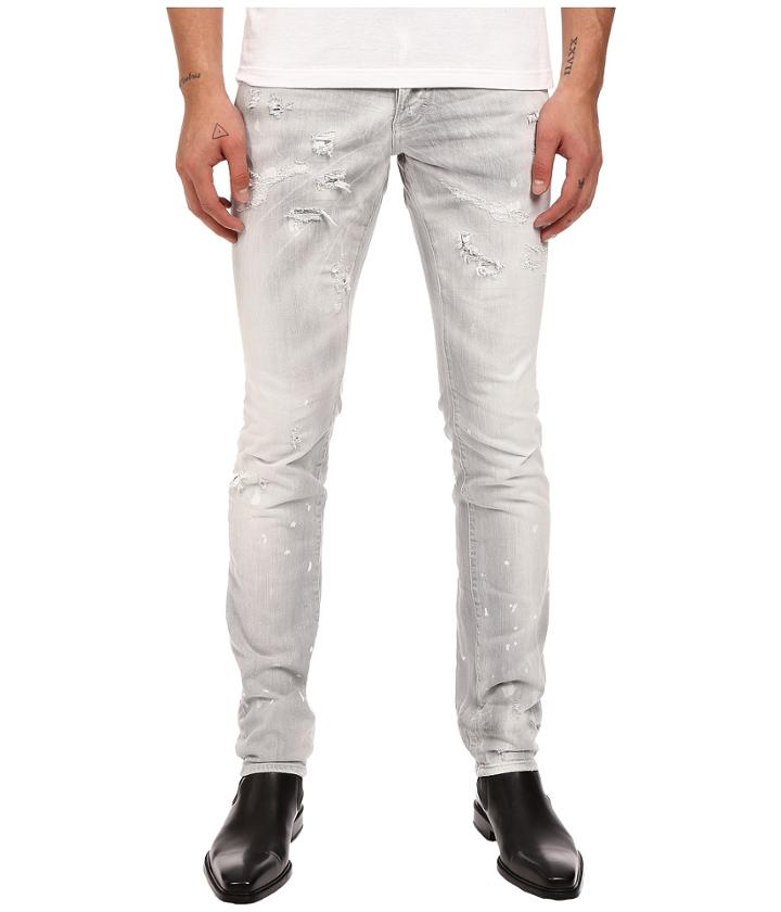 Dsquared2 - Slim Stretch Dark Techno Japan Denim In Grey