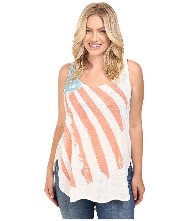 Roper - Plus Size 0427 Poly Slub Jersey Racerback Tank Top