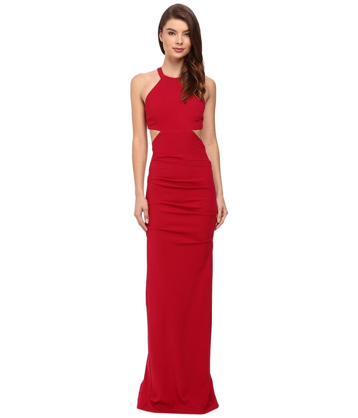 Nicole Miller - Belize Cut Out Structured Jersey Gown