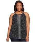 Michael Michael Kors - Plus Size Nora Border Halter Top