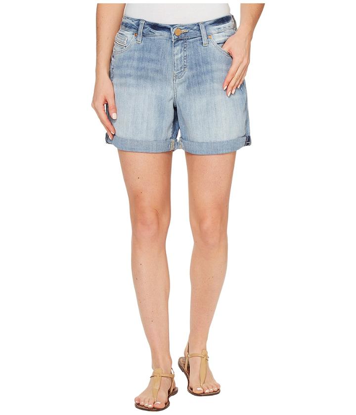 Jag Jeans - Alex Boyfriend Shorts Platinum Denim In Cool Blue W/ Destruction