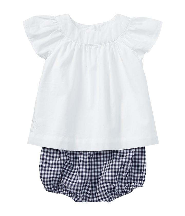 Ralph Lauren Baby - Flutter Sleeve Top Bloomer Set