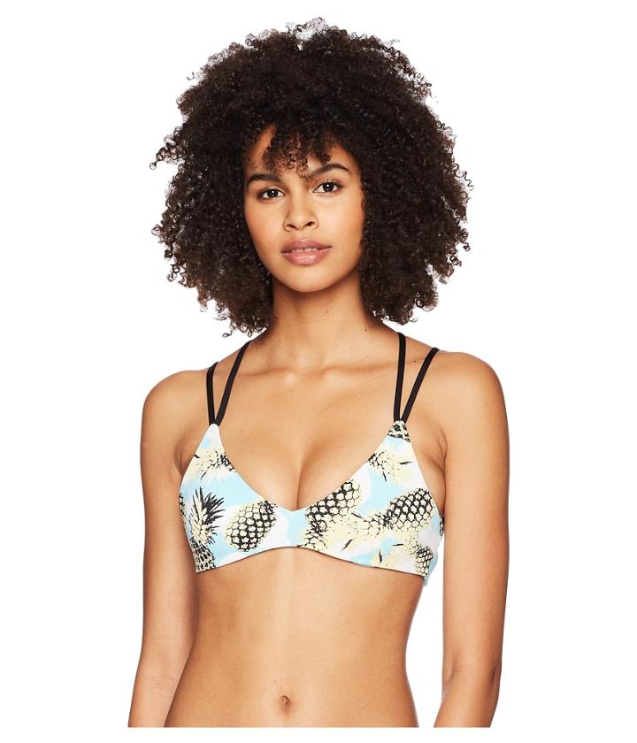 The Bikini Lab - Pineapple Playa Reversible Bralette Top
