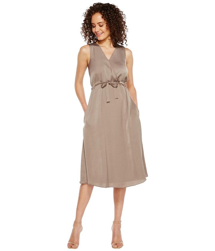 Ellen Tracy - Front Tie Wrap Dress