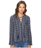Brigitte Bailey - Evelina Lace-up Long Sleeve Dress
