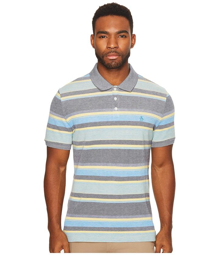 Original Penguin - Short Sleeve Birdseye Auto Stripe