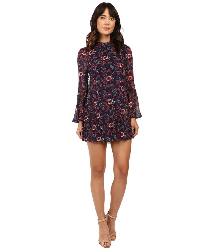 Brigitte Bailey - Aggie Mock Neck Dress With Bell Sleeves