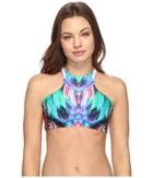 Luli Fama - Gorgeous Chaos Glam High Neck Engineered Reversible Top