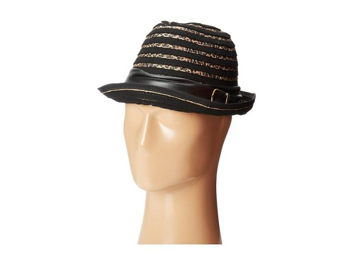 Carlos By Carlos Santana Leopard Ribbon Braided Fedora