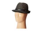 Carlos By Carlos Santana Leopard Ribbon Braided Fedora