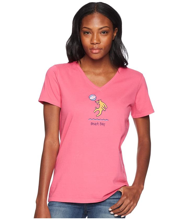 Life Is Good - Beach Day Rocket Crusher Vee Tee