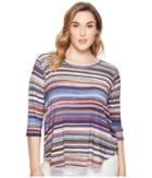 Karen Kane Plus - Plus Size Newport 3/4 Sleeve Shirttail Tee
