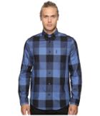 Ben Sherman - Long Sleeve Textured Oversized Gingham Woven Shirt