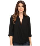 B Collection By Bobeau - Wes Cross Front Woven Blouse