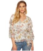 J.o.a. - Wrap Top With Tiered Sleeve