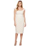 Maggy London - Natural Bloom Jacquard Sheath Dress