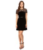 Jessica Simpson - Lace And Velvet Combo Dress