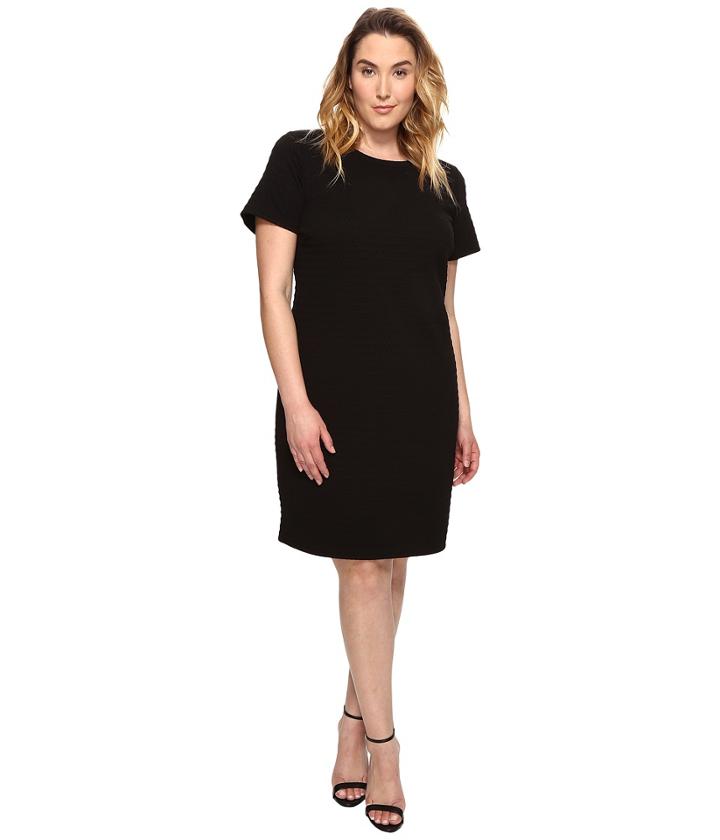 Michael Michael Kors - Plus Size Grid Texture Knit Dress
