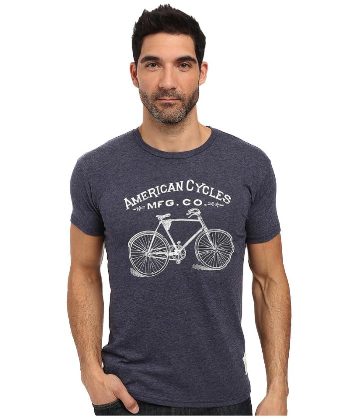 The Original Retro Brand - Short Sleeve Tri-blend American Cycle Tee