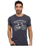 The Original Retro Brand - Short Sleeve Tri-blend American Cycle Tee