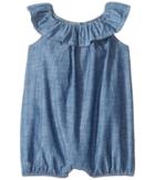 Ralph Lauren Baby - Chambray Ruffle Bubble Shortalls