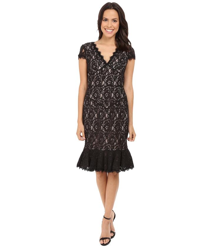 Nue By Shani - Lace Dress W/ Flounce Detail