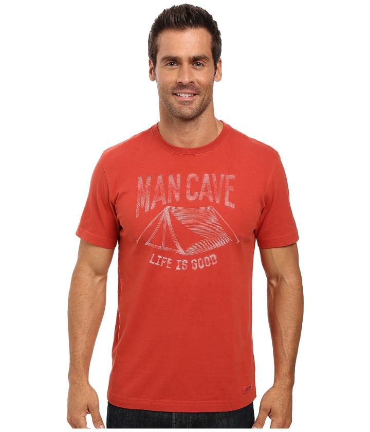 Life Is Good - Man Cave Tent Crusher Tee