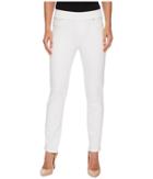 Liverpool - Meredith Ankle Pull-on Slim In Slub Stretch Twill In Bright White