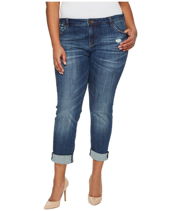 Kut From The Kloth - Plus Size Catherine Boyfriend In Doubtless/medium Base Wash