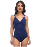 Lauren Ralph Lauren - Laguna Solids Shirred Surplice U/w Mio One-piece