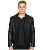 The Kooples - Faded Leather Motorcycle Jacket