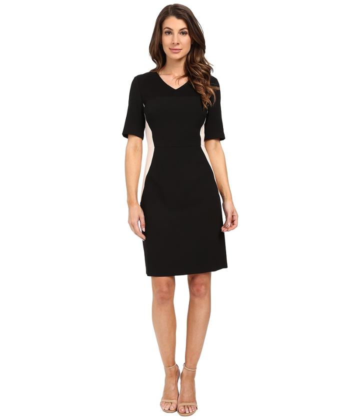 Ellen Tracy - Fittted Elbow Sleeve Sheath Dress