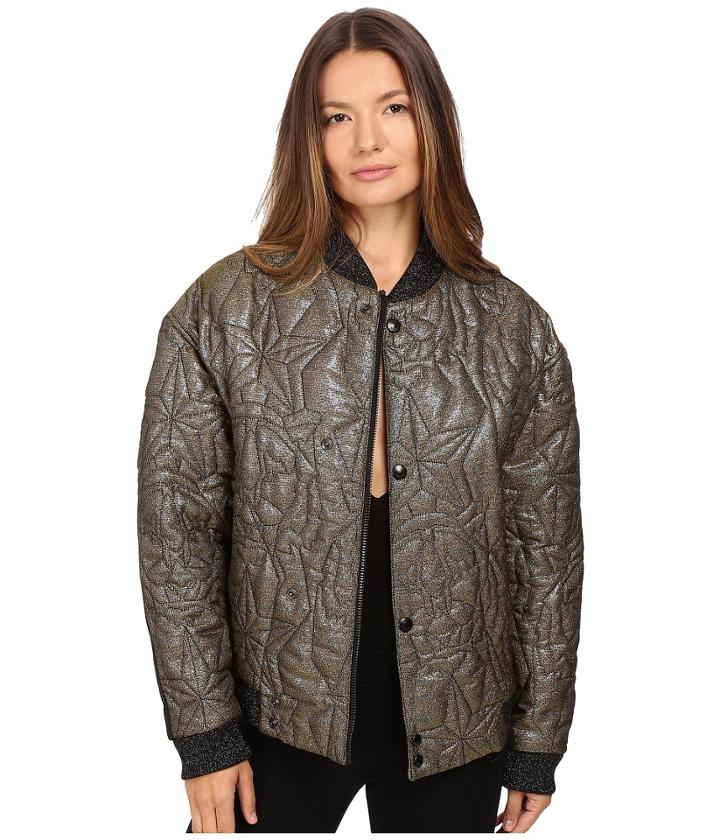 Just Cavalli - Glitter Tiger Embroidered Oversized Bomber