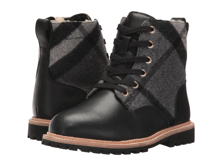 Burberry Kids - Check Lace-up Weatherboots With Shearlin