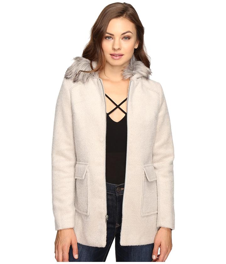Brigitte Bailey - Orla Zip-up Coat With Faux Fur
