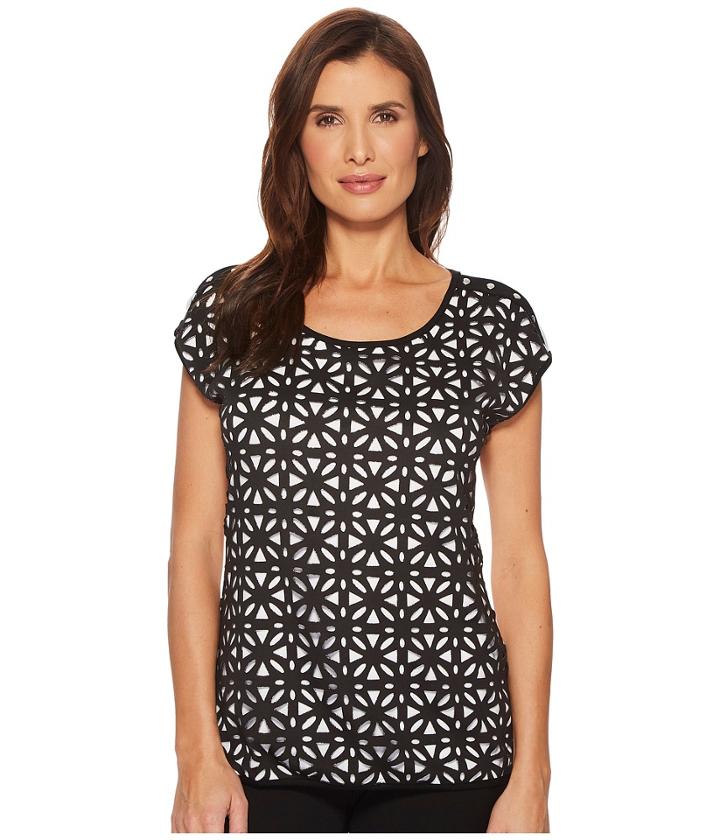 Tribal - Laser Cut Jersey Top