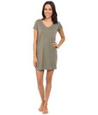 Michael Stars - Short Sleeve V-neck Tee Dress