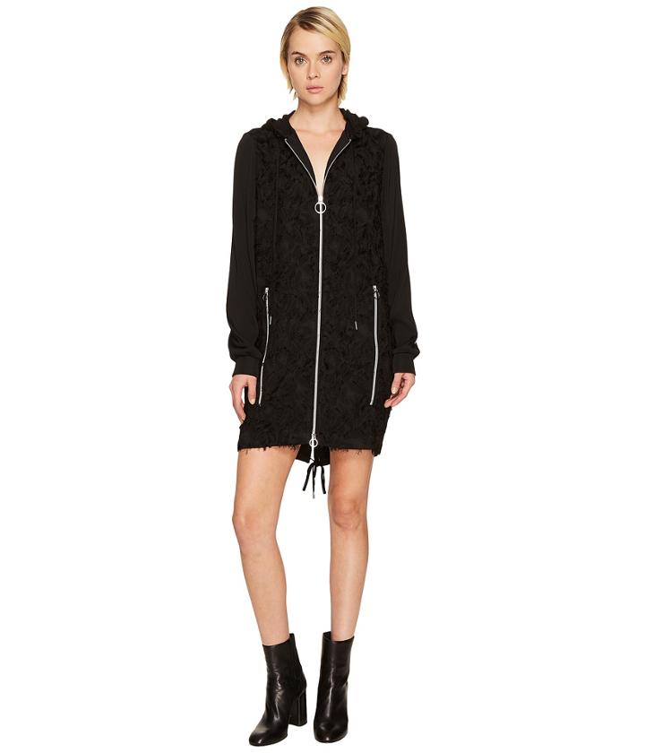 Versace Jeans - Zip Front Hooded Dress