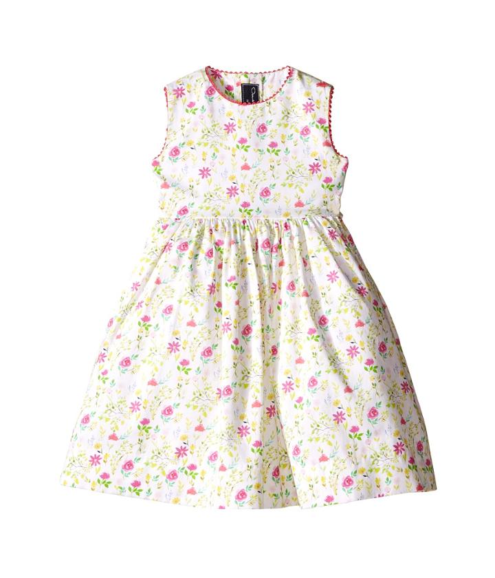 Oscar De La Renta - Watercolor Floral Cotton Party Dress
