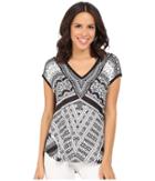 Hale Bob - Bold Geometry Mixed Media Top