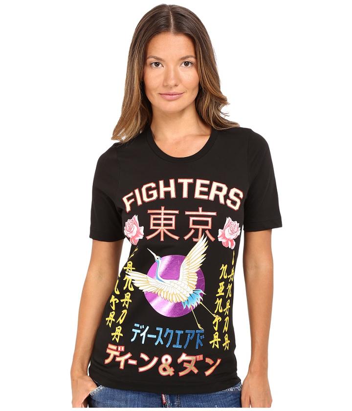 Dsquared2 - Fighters Kanji Screen Renny Fit Tee
