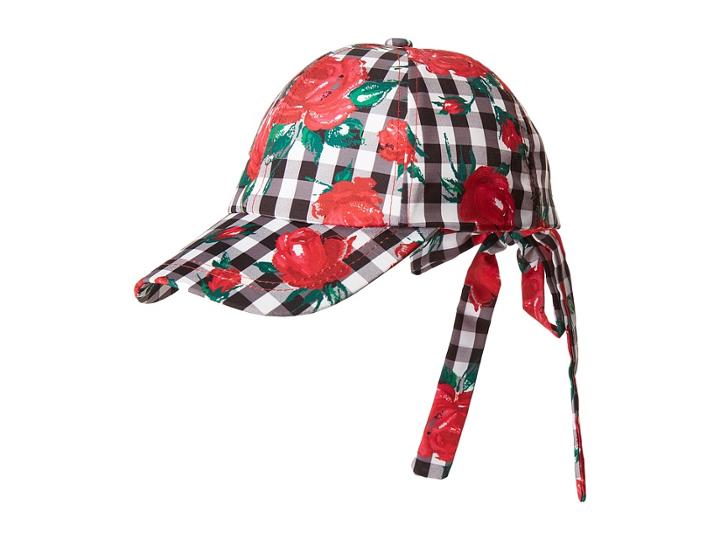 Betsey Johnson - Gingham Rose Baseball Cap