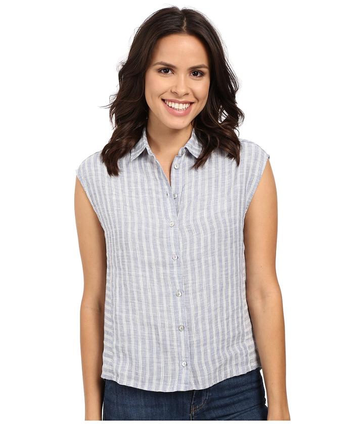 Mavi Jeans - Linen Stripe Button Up Top