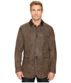 Scully - Manor Mansion Goatskin Leather Elbow Patch Blazer