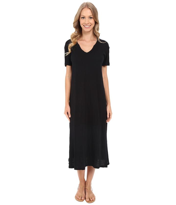 Allen Allen - Short Sleeve Vee Dress