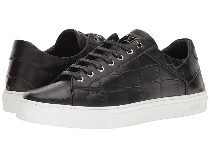 Mcm - Stamped Croc Low Top Sneaker